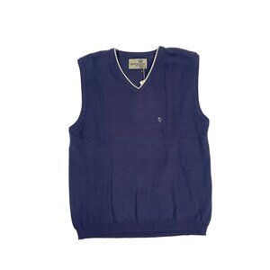 Dockers Khakiware Men's Dark Blue V Collar Vest Sz M - NWT